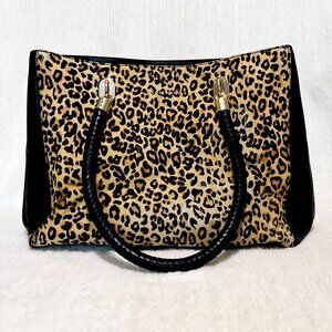 Cole Hann Soft Animal Print Large Tote